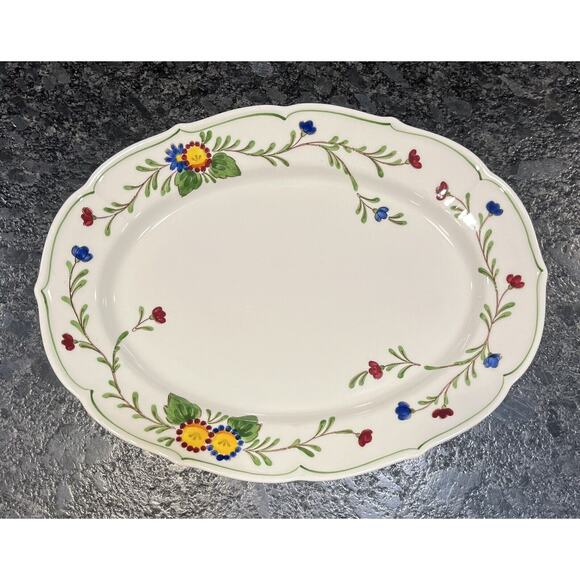 Metlox Poppytrail Vernon Quail Ridge 14” Oval Serving Platter - Picture 2 of 5